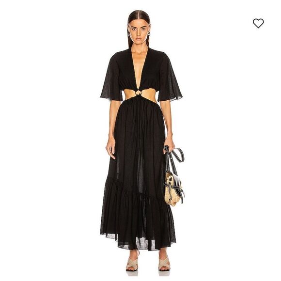 BEAU SOUCI Black Cut out cotton Isola dress New Size 40 - Picture 1 of 13